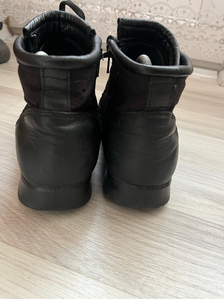 Siyah Deri Erkek bot - Görsel 3