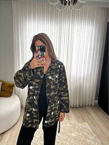 Twist kamuflaj, oversize ceket