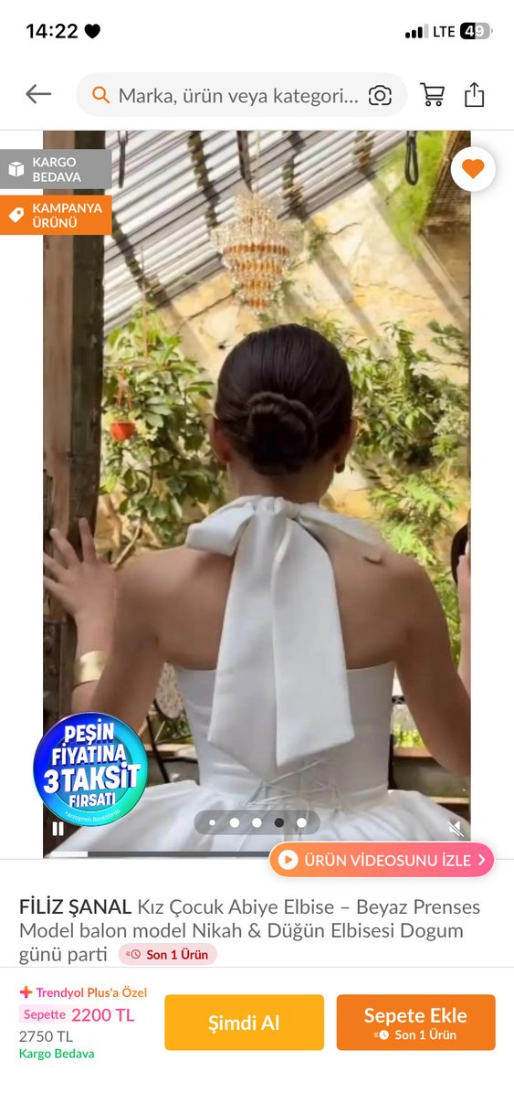 Beyaz Kız Çocuk Straplez Fırfırlı Abiye Elbise - Görsel 4