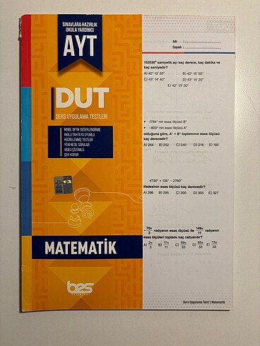 BES yayınları AYT matematik dut
