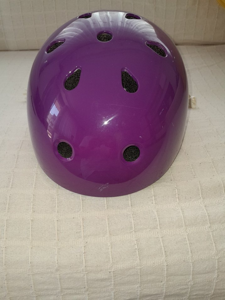 Mor Biker Motosiklet Kaskı Velcro Özellikli - Görsel 2