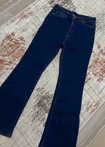 Koyu Lacivert Kadın Denim Jean - Görsel 2