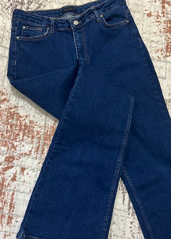 Koyu Lacivert Kadın Denim Jean - Görsel 5