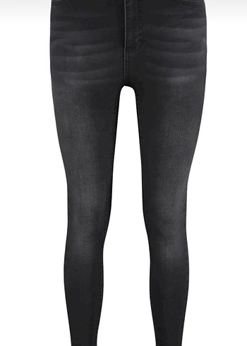 Siyah Dar Kesim Kadın Jean - Görsel 2