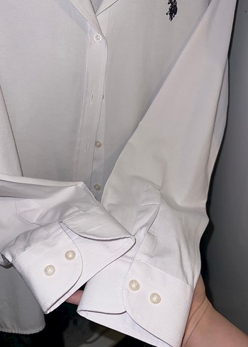Kadın Beyaz Pamuklu Gömlek - Görsel 4