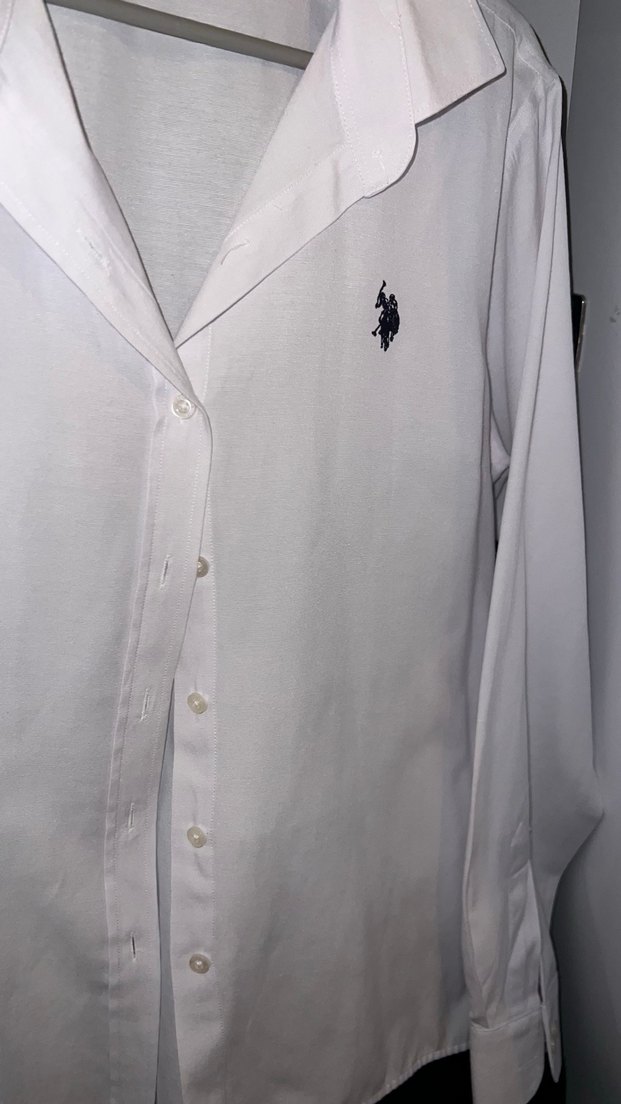 Kadın Beyaz Pamuklu Gömlek - Görsel 5