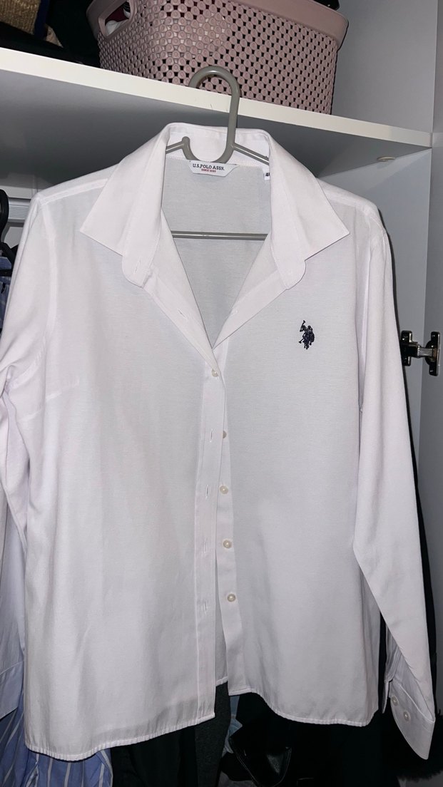 Kadın Beyaz Pamuklu Gömlek - Görsel 2