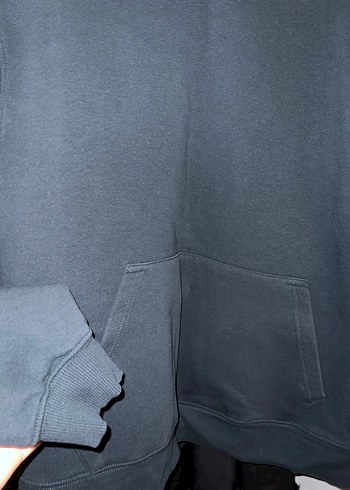 Gri Kadın 3 İplik Oversize Sweatshirt - Görsel 2