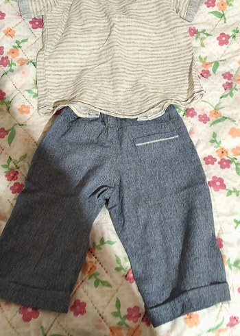 Erkek Çocuk Kısa Kollu Pamuklu Kareli Gömlek - Görsel 10