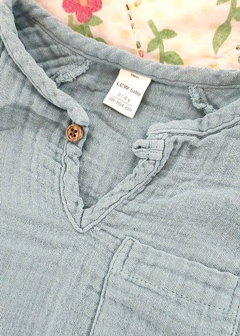 Erkek Çocuk Kısa Kollu Pamuklu Kareli Gömlek - Görsel 12