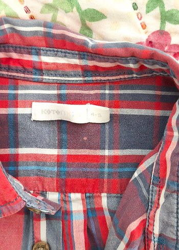 Erkek Çocuk Kısa Kollu Pamuklu Kareli Gömlek - Görsel 3