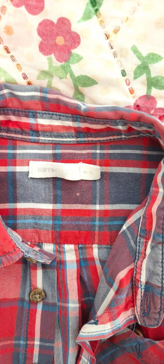 Erkek Çocuk Kısa Kollu Pamuklu Kareli Gömlek - Görsel 3