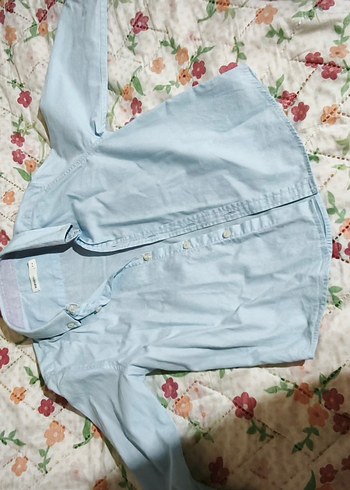 Beyaz Nakışlı Kısa Kollu Erkek Gömlek - Görsel 4