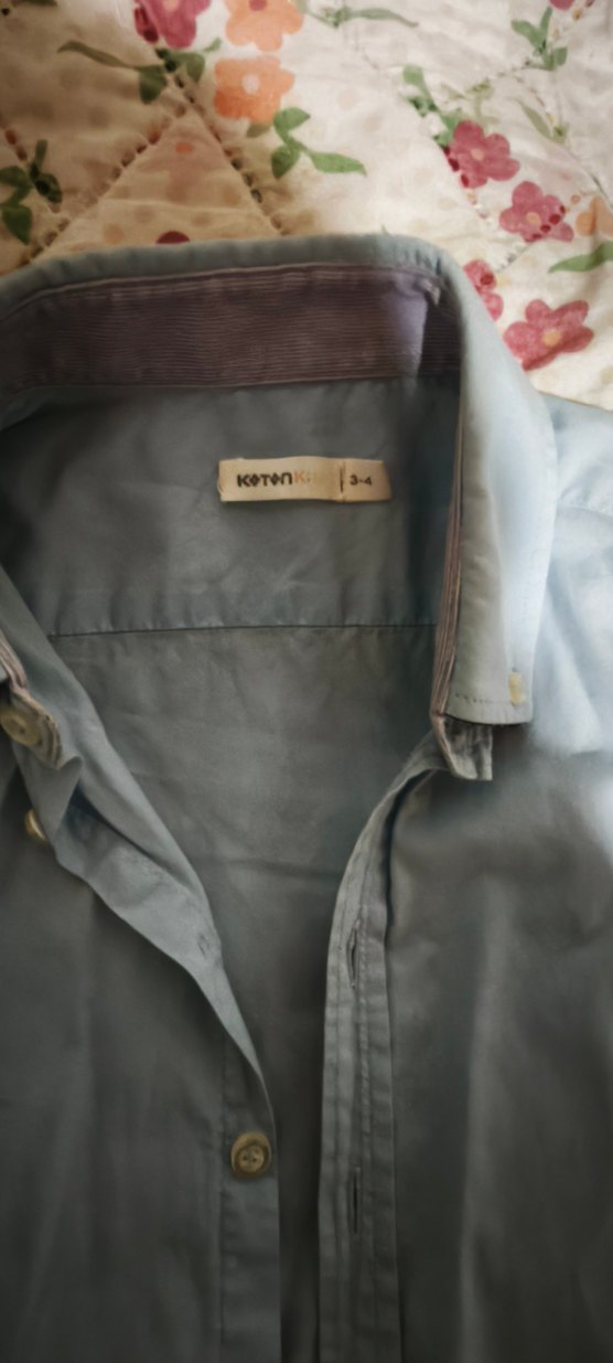 Beyaz Nakışlı Kısa Kollu Erkek Gömlek - Görsel 5