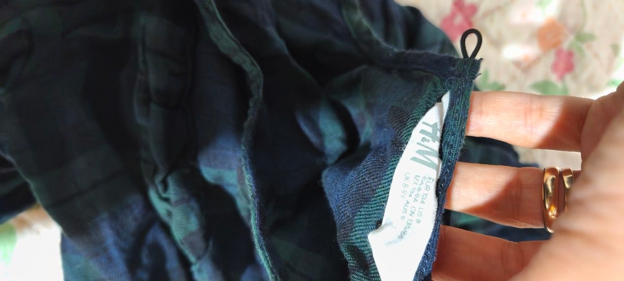 Uzun Kollu Yeşil Bohem Kız Elbisesi - Görsel 2