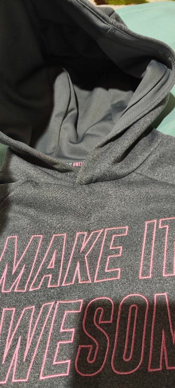 Kız Çocuk Gri Baskılı Sweatshirt - Görsel 3