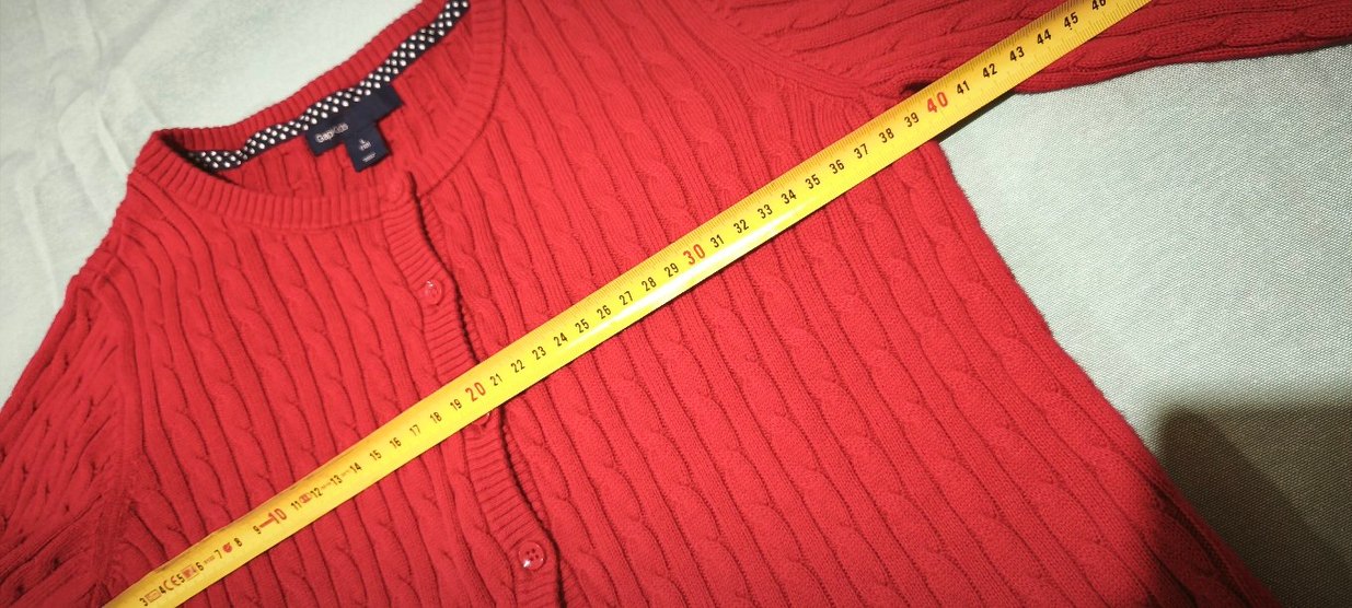 Düğmeli Kırmızı  Hırka - Görsel 5