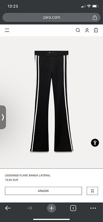 Zara ispanyol paça pantolon