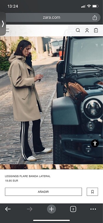 Zara Zara ispanyol paça pantolon