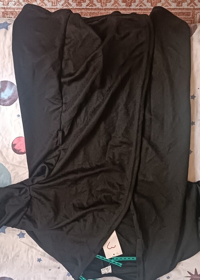 Siyah tofisa Kimono / kısa  - Görsel 2