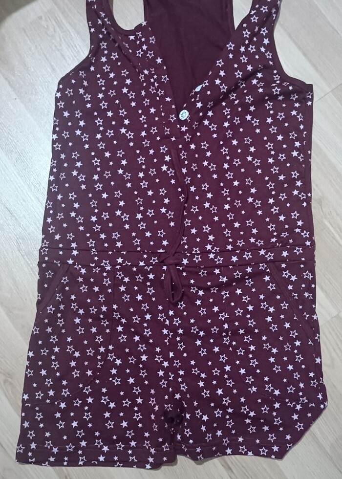 Kısa tulum, pijama jumpsuit, salopit - Görsel 2