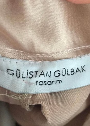 36 Beden ten rengi Renk Bej Drapeli Uzun Kollu Tesettür Abiye