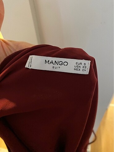 s Beden Mango askılı bluz