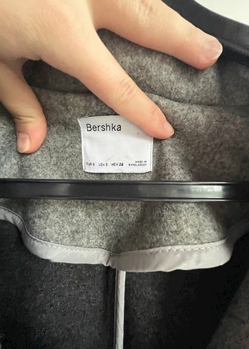 s Beden gri Renk Gri bershka Kaban
