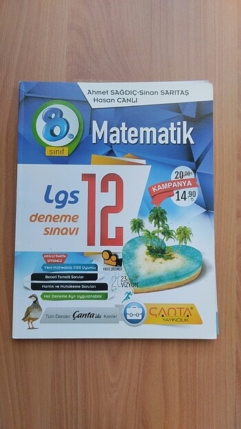 ÇANTA YAYINCILIK 8.SINIF MATEMATİK LGS DENEME SINAVI 