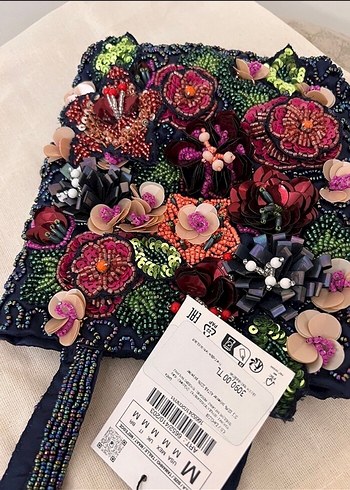  Beden çeşitli Renk Zara boncuklu çanta