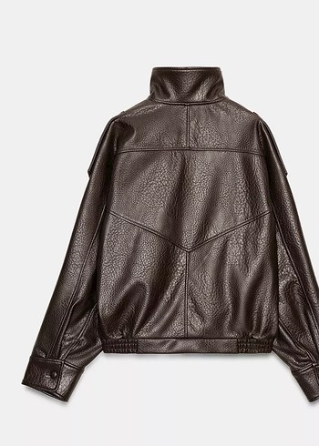 Zara deri ceket - Görsel 8