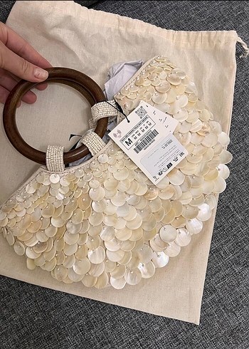  Beden Zara sedefli çanta