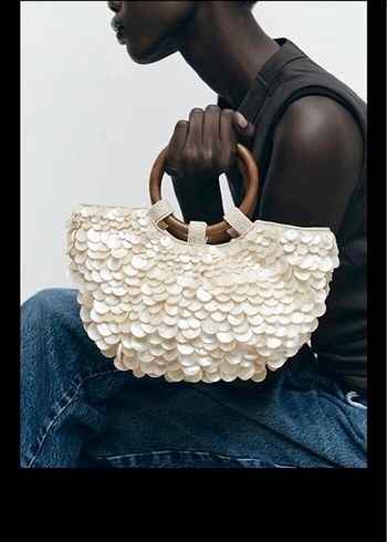 Zara sedefli çanta