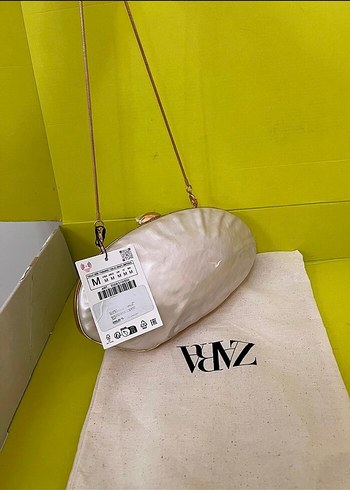  Beden Zara Beyaz Bohem Tarzı Kadın Çanta