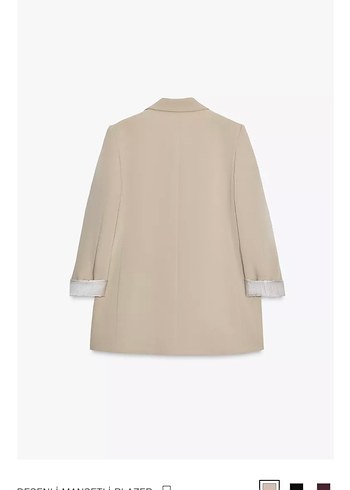 Zara Zara Bej Kadın Düğmeli Regular Fit Blazer