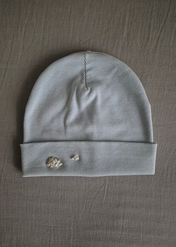 Bebek Mavisi Örgü Bere - Görsel 7