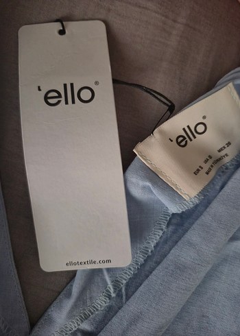 Mavi V Yakalı, Düğmeli Uzun Elbise - Görsel 10