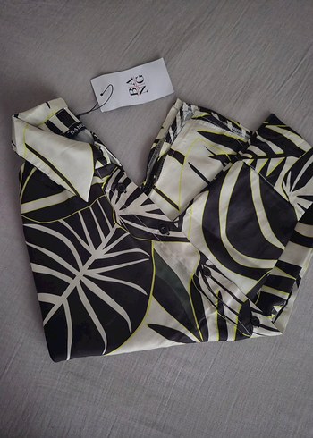 Desenli Kadın Saten Gömlek Uzun Kollu - Görsel 5