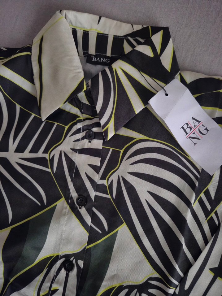 Desenli Kadın Saten Gömlek Uzun Kollu - Görsel 3