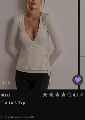 Beyaz V Yaka Uzun Kollu Bluz - Görsel 2