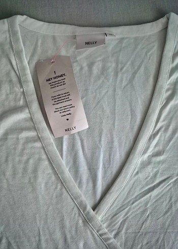 Beyaz V Yaka Uzun Kollu Bluz - Görsel 8