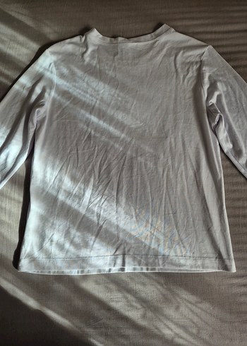 Vintage Kuru Kafa Baskılı Beyaz Uzun Kollu Tişört - Görsel 8