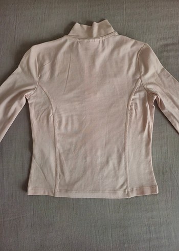 Pembe Yüksek Yakalı Uzun Kollu Spor Üst - Görsel 8