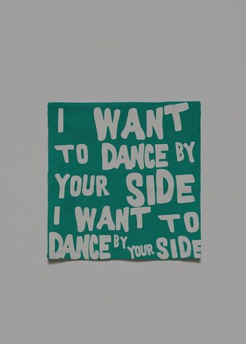 Yeşil Yazılı Crop Top - Görsel 2