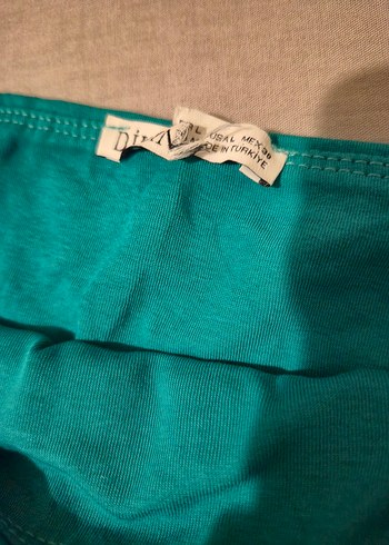 Yeşil Yazılı Crop Top - Görsel 6