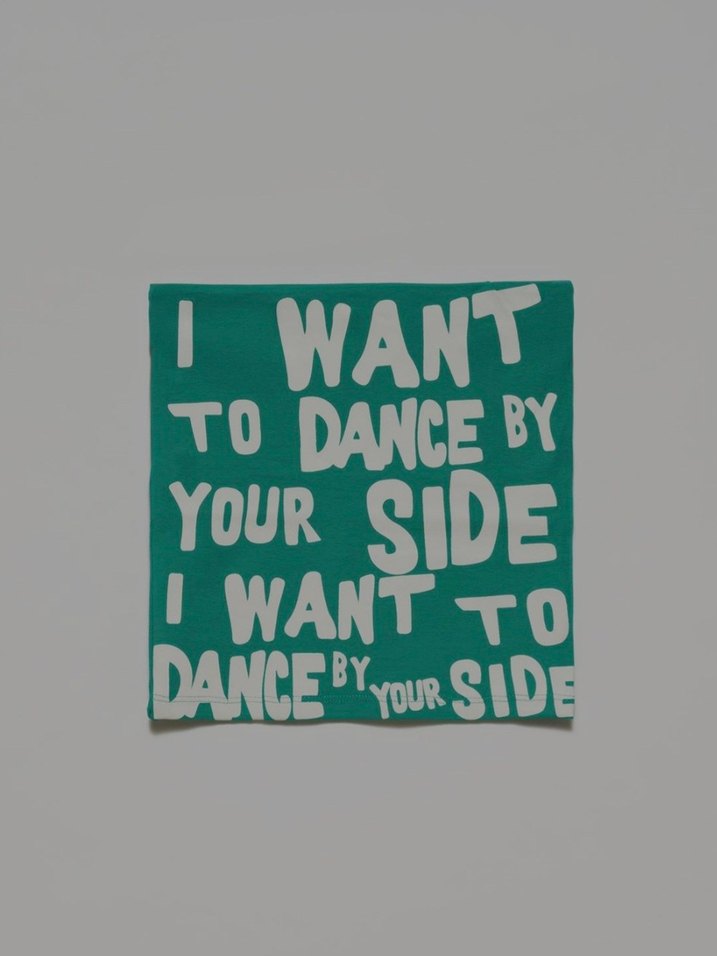 Yeşil Yazılı Crop Top - Görsel 2