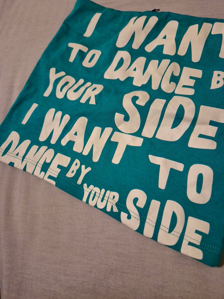 Yeşil Yazılı Crop Top - Görsel 5