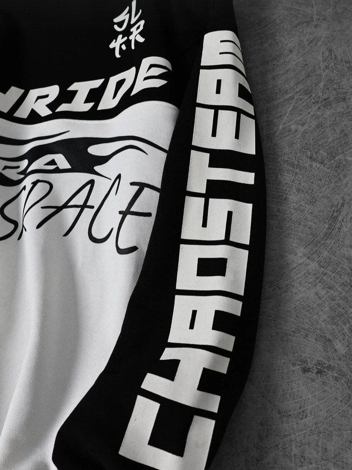 Siyah Baskılı Erkek Sweatshirt - Görsel 3