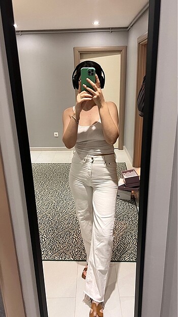 beyaz jeans zara - Görsel 2