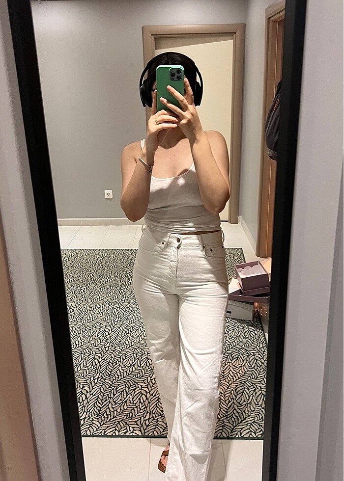 beyaz jeans zara - Görsel 2